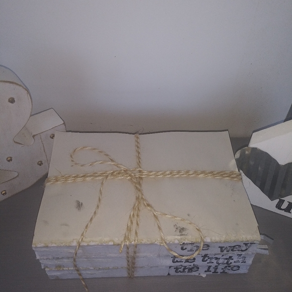 Stamped Deconstructed Bibles Tray Table Decor - Picture 2 of 2